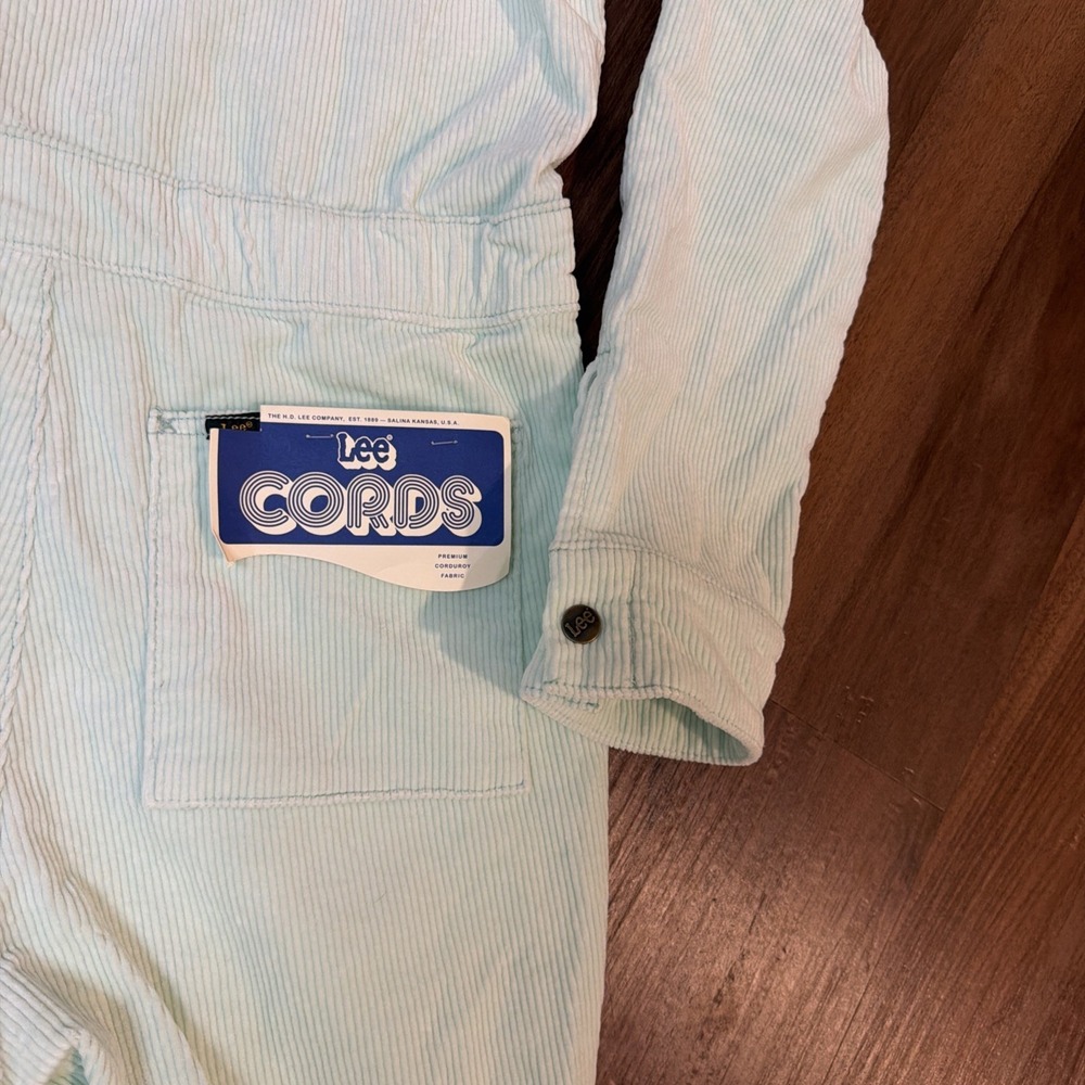 Lee's Union-Alls Free People Mint Green Corduroy Utility Coveralls Medium NWT - Picture 11 of 12